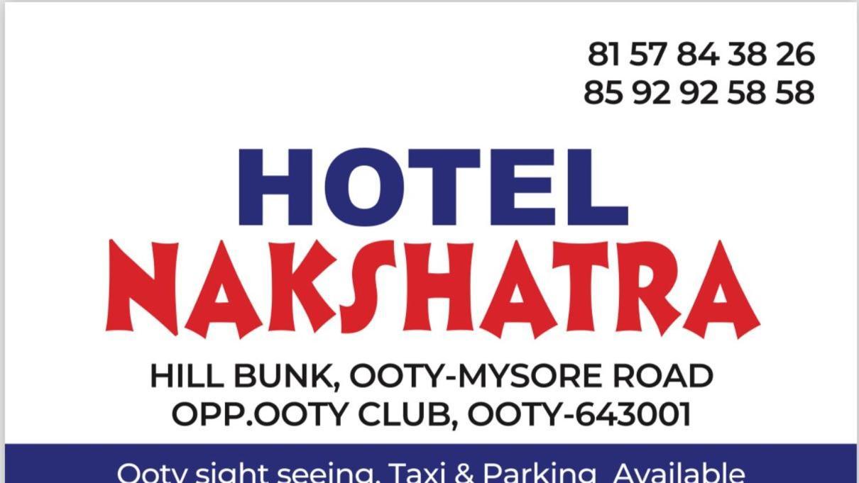 Hotel Nakshatra Ooty Exteriör bild